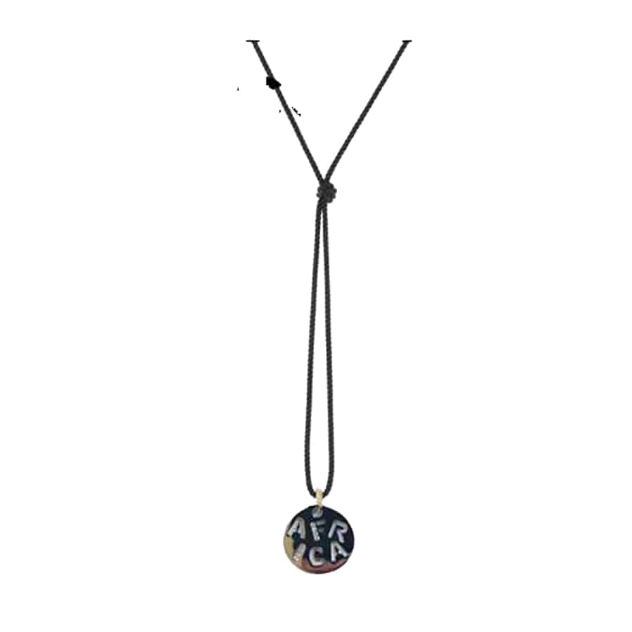 MISU 925 Sterling Silver Necklace I Love Africa -Misu