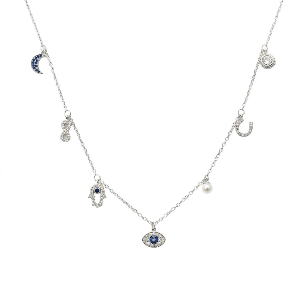 MISU 925 Sterling Silver Necklace Oh So Charming -Misu