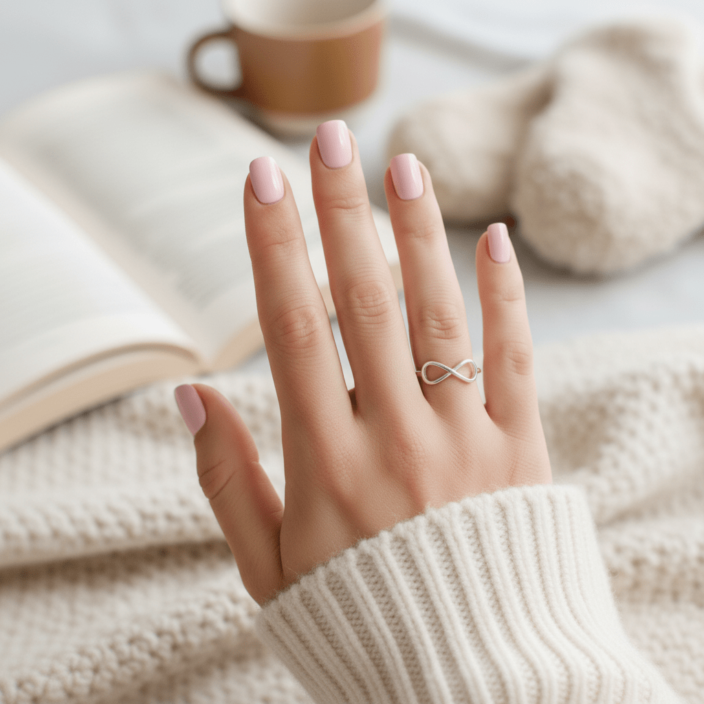 MISU 925 Sterling Silver Ring Adjustable Infinity -Misu