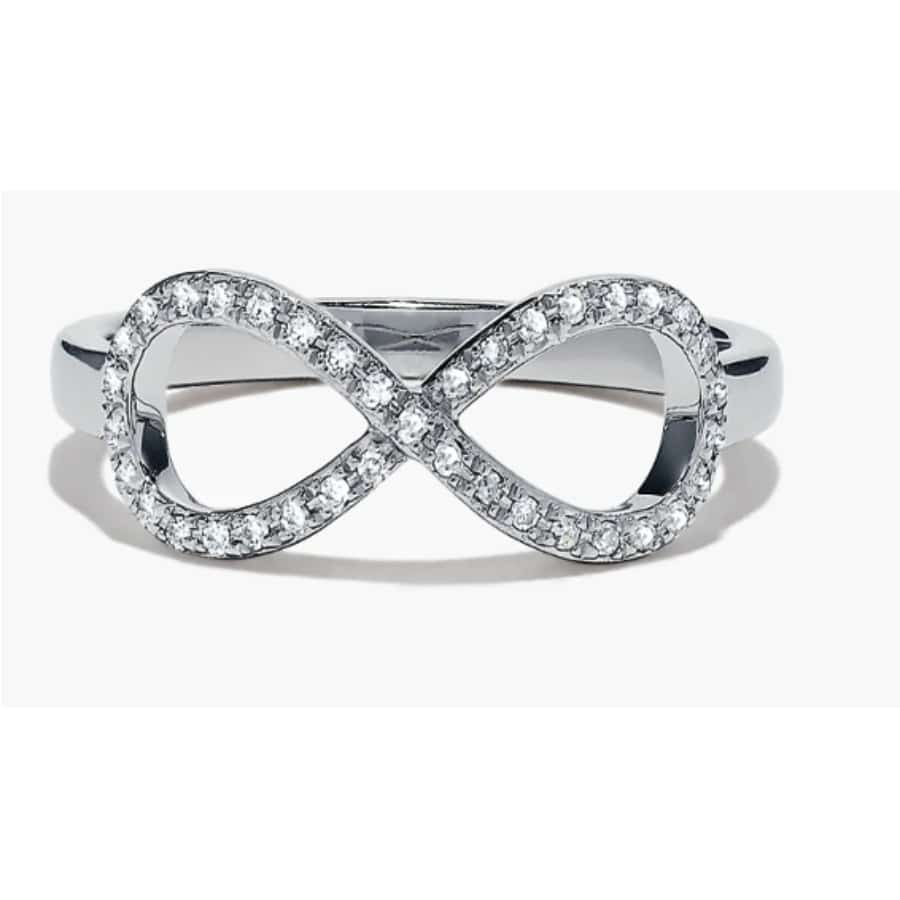 MISU 925 Sterling Silver Ring Infinity CZ -Misu