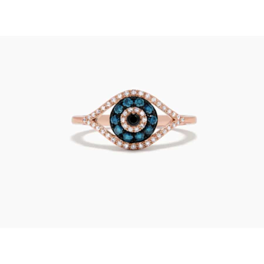 MISU 925 Sterling Silver Rose Ring My Eye -Misu