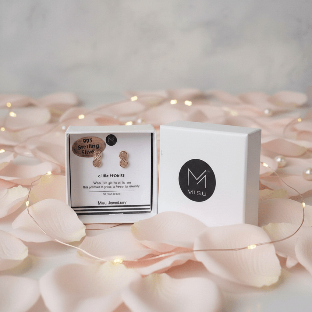 MISU Rose Gold Earrings Forever -Misu
