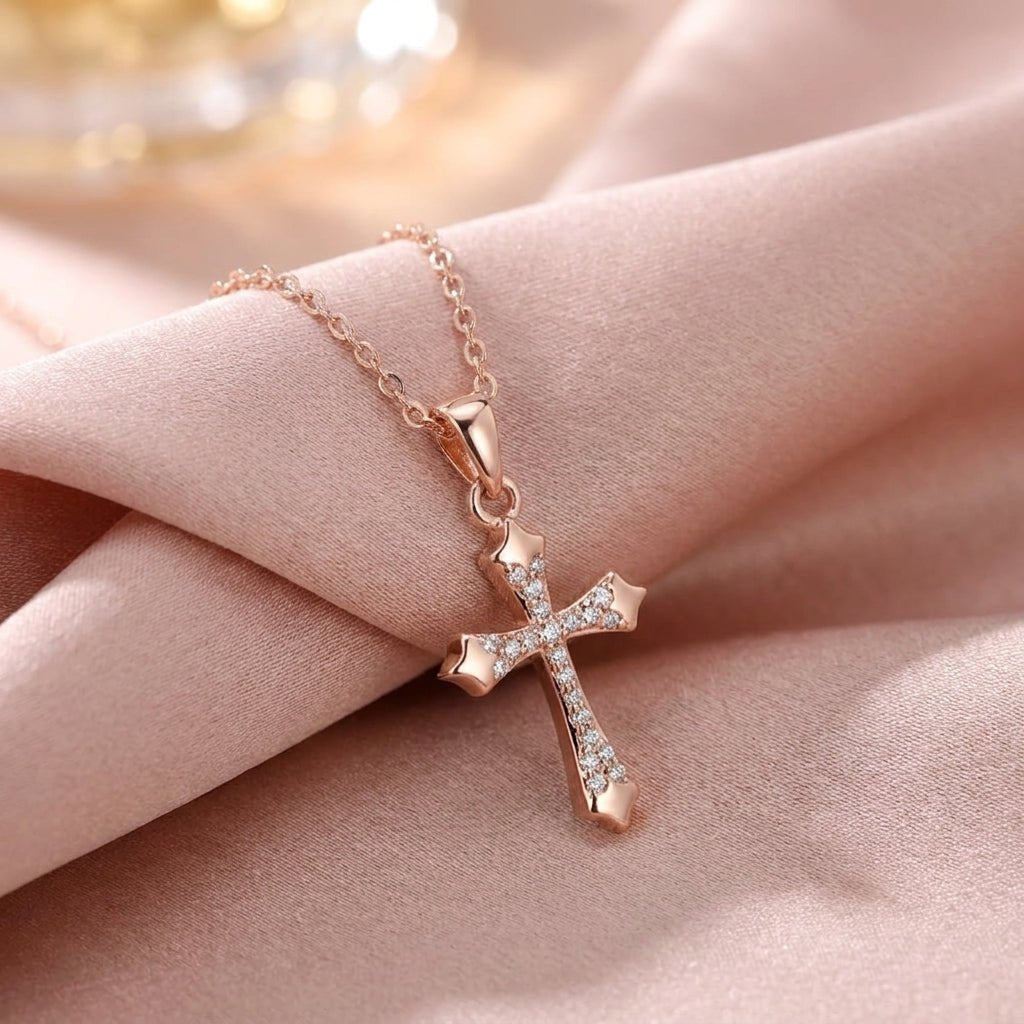 MISU Rose Gold Have Faith Necklace -Misu