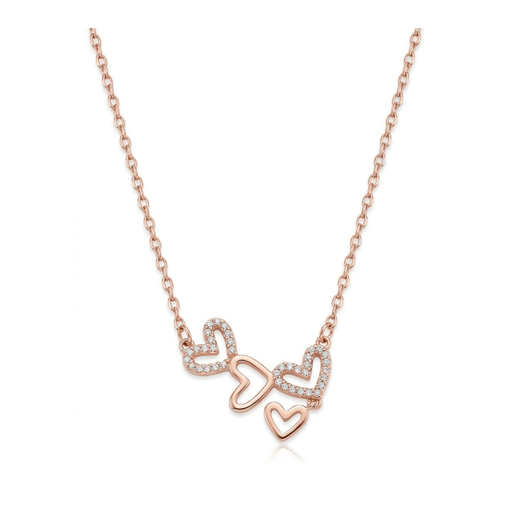 MISU Rose Gold Hearts Alive Necklace -Misu