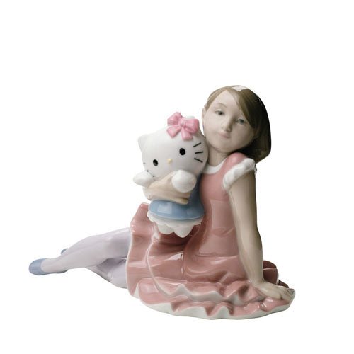 Nao Ornament Figurine Hello Kitty Playing With -Nao