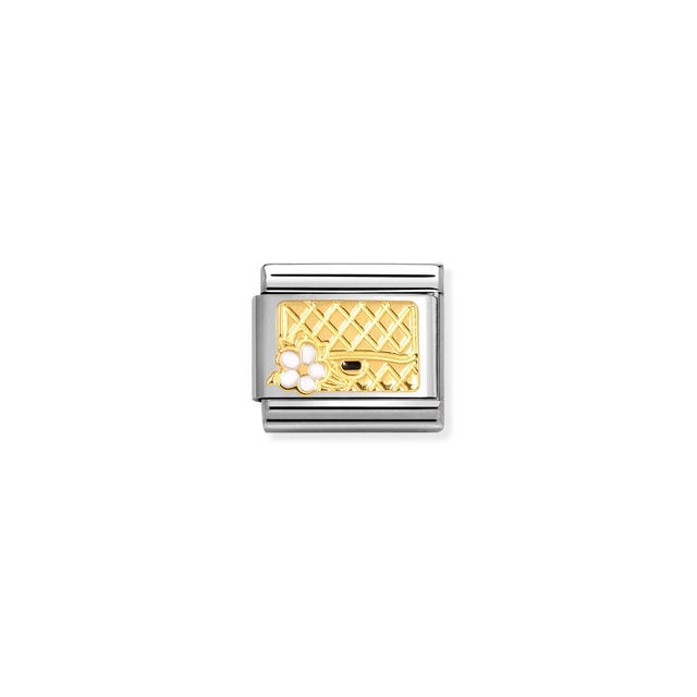 Nomination Composable Bag With Flower Symbols Yellow Gold -Nomination