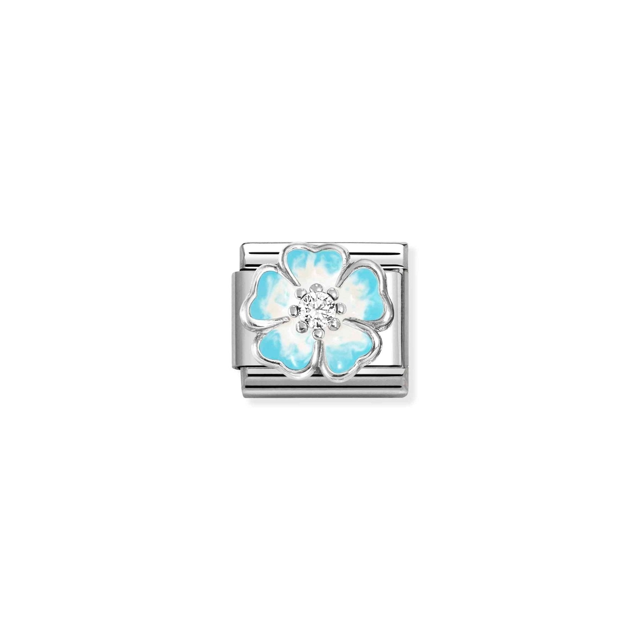 Nomination Composable Blue Flower Symbol -Nomination
