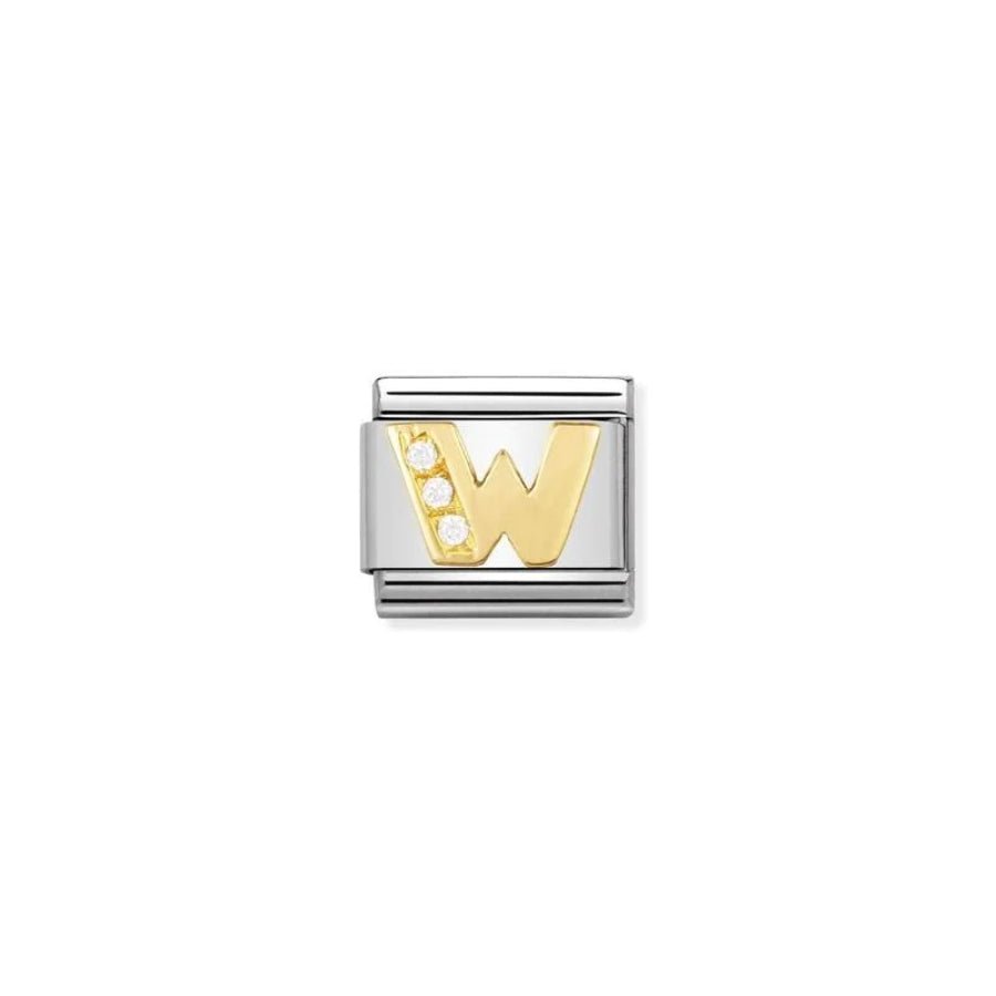 Nomination Composable Classic C.Z. Letter W -Nomination