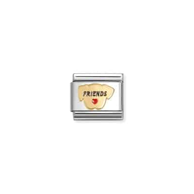Nomination Composable Classic Link, Dog Friends - Yellow Gold Plate -Spilhaus