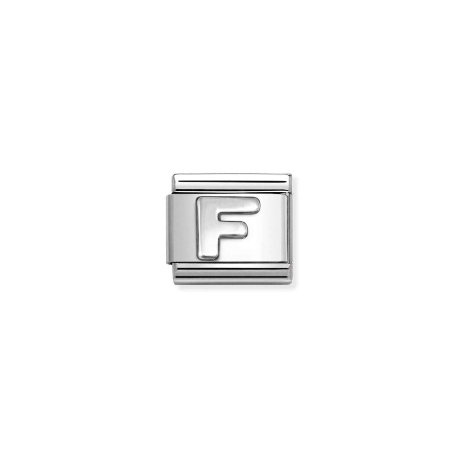 Nomination Composable Classic Link Ox Letter F -Nomination