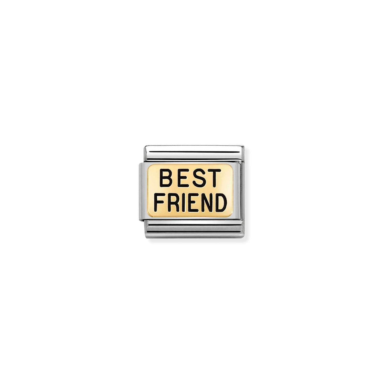 Nomination Composable Classic Plate Best Friend SS 18K -Nomination