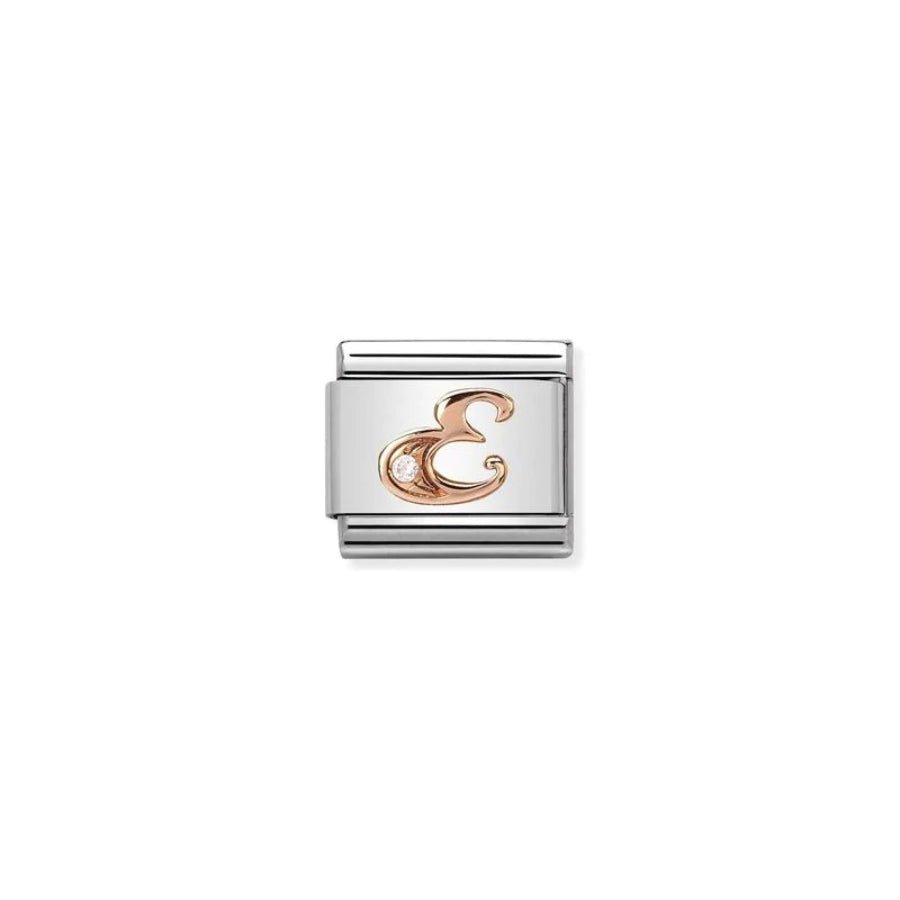 Nomination Composable Classic Rosegold Letter E -Nomination