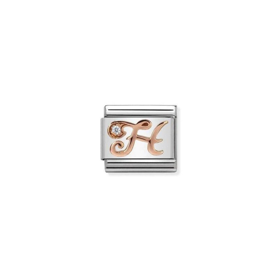 Nomination Composable Classic Rosegold Letter H -Nomination