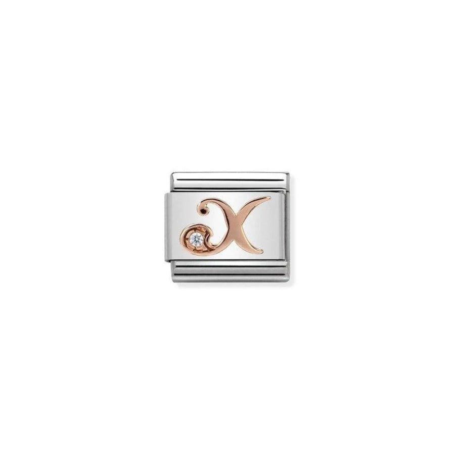 Nomination Composable Classic Rosegold Letter X -Nomination