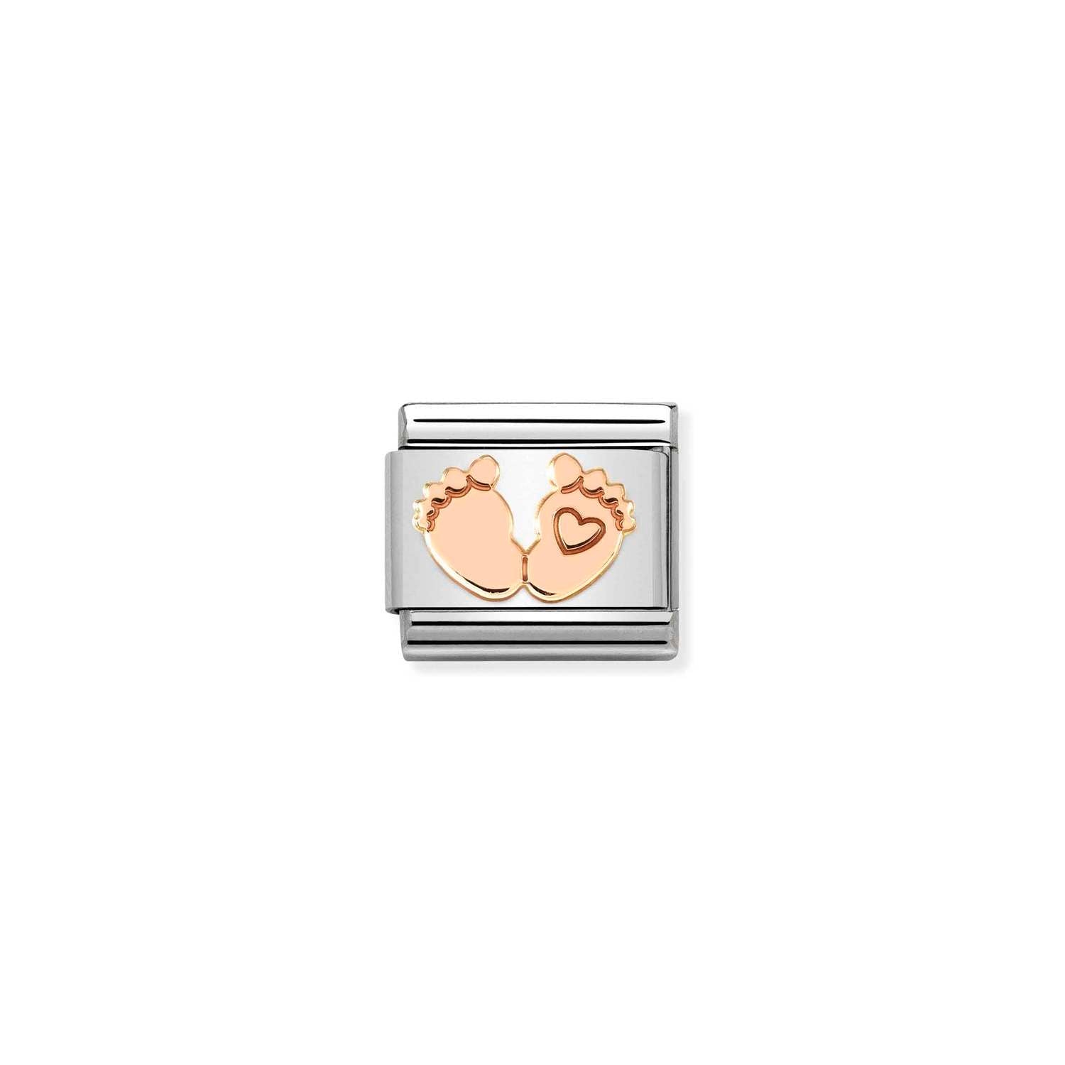 Nomination Composable Classic Symbol Baby Feet R/G SS -Nomination