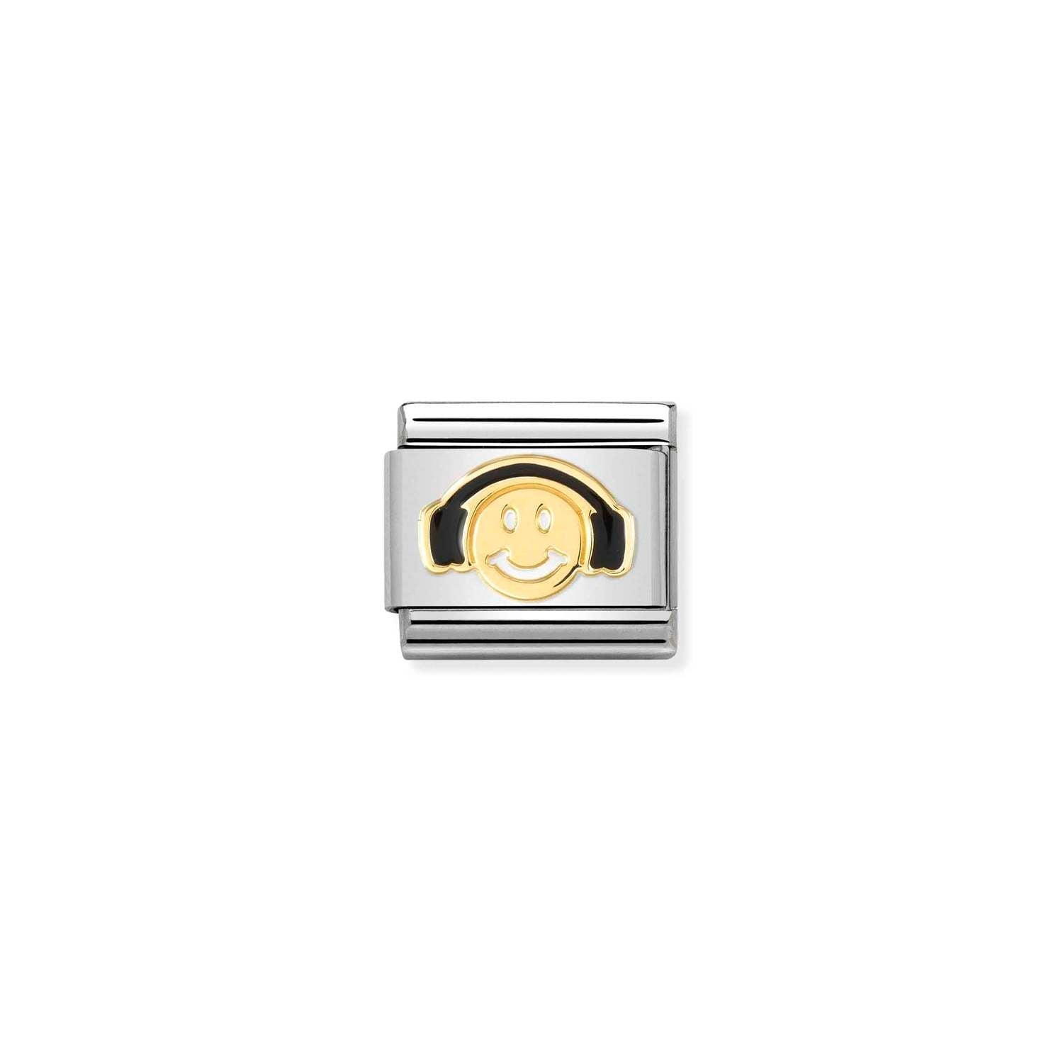 Nomination Composable Classic Symbol Smile W/Headphone SS 18K -Nomination