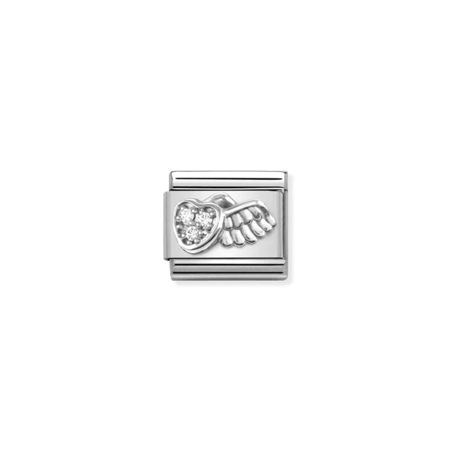Nomination Composable Classic Winged Heart Symbol -Nomination
