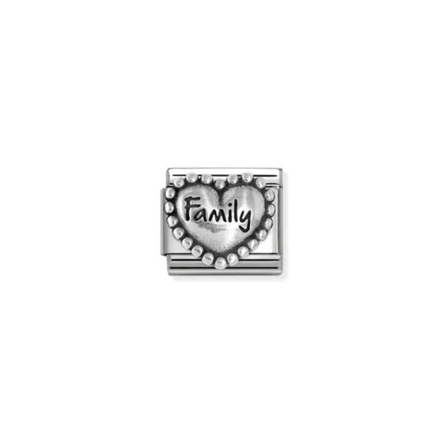 Nomination Composable Family Heart W/Dots Ox Symbol -Nomination