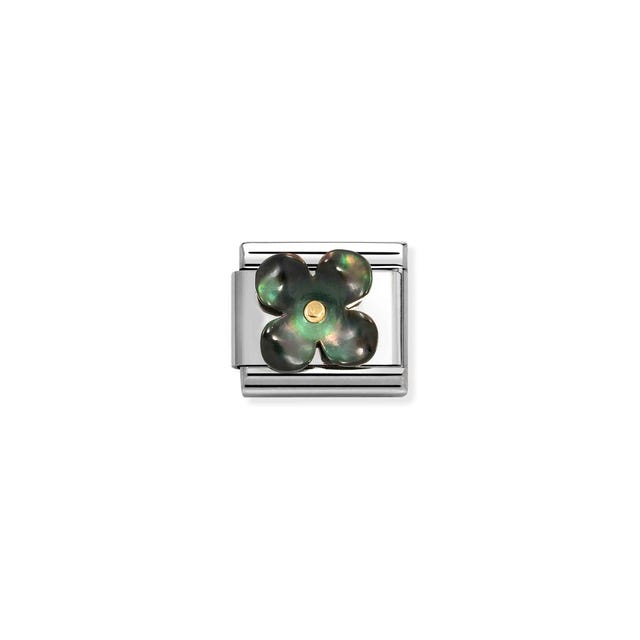 Nomination Composable Flower Black MOP Stones -Nomination