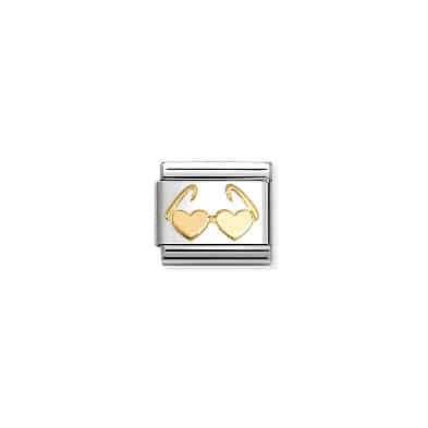 Nomination Composable Gold Heart Sunglasses -Spilhaus