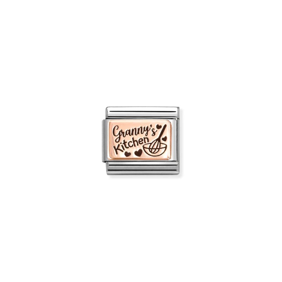 Nomination Composable Grannys Kitchen Plates 9k Rose Gold -Nomination