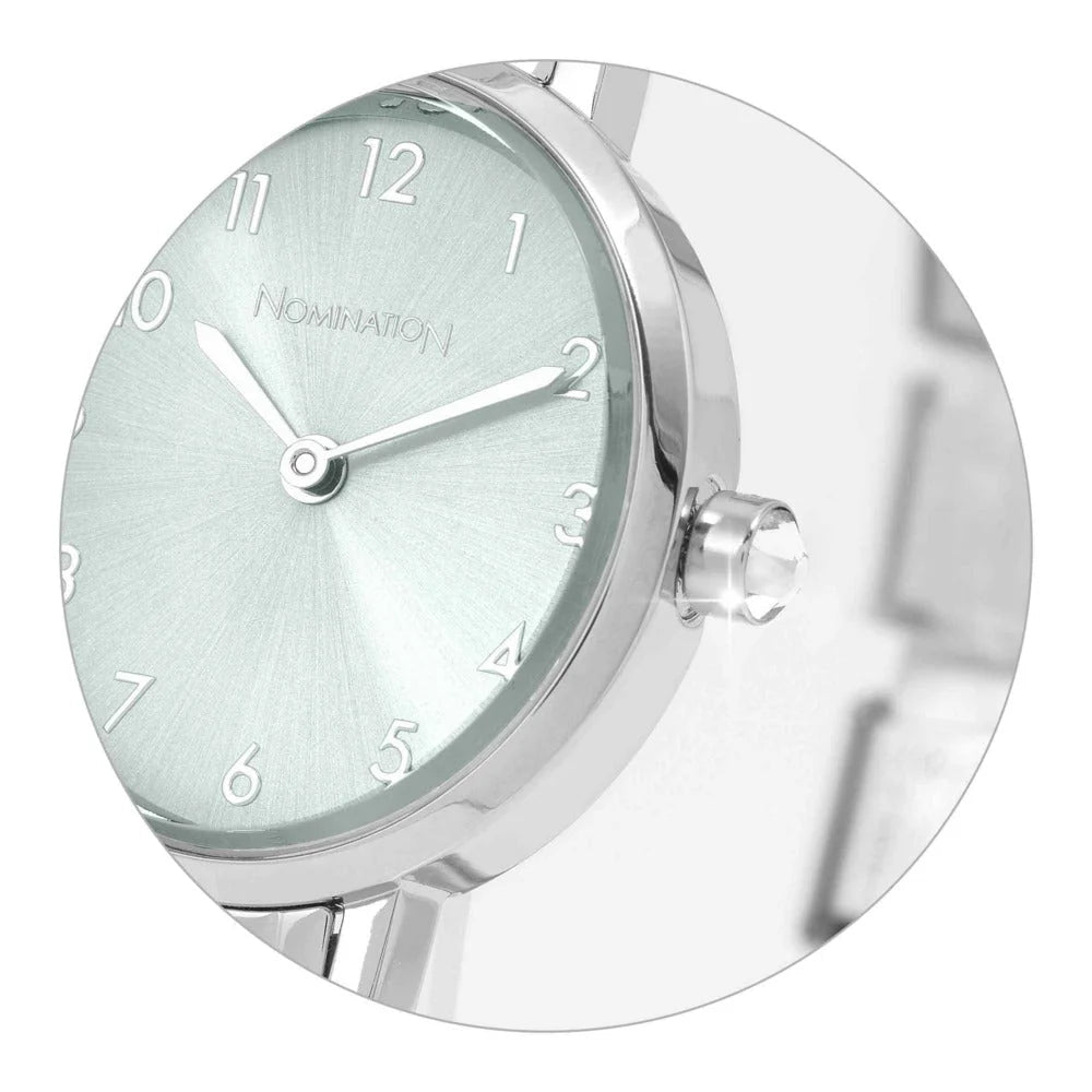 Nomination Composable Paris Watch Oval Green S/Steel Strap -Nomination