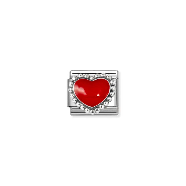 Nomination Composable Red Heart With Dots Symbol -Nomination