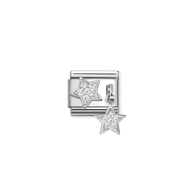 Nomination Composable Star & Star Pave Hanging -Nomination