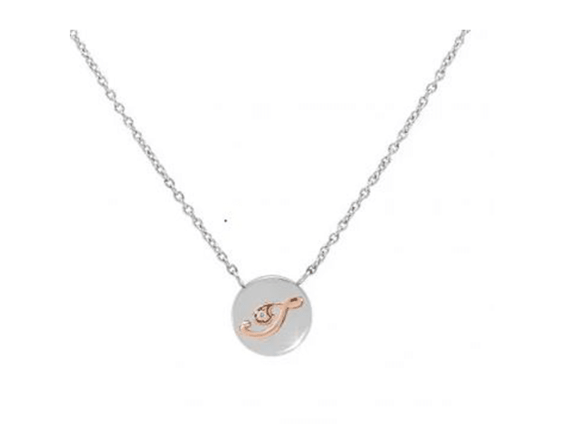 Nomination Necklace My Bonbons Disk Letter I R/Gold -Nomination