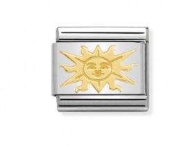 Nomination Symbol Sun S/S & 18K -Nomination