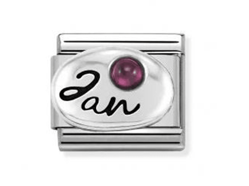 Nomination Zodiac Monthstone Jan Garnet S/S Steel -Nomination