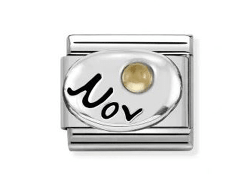 Nomination Zodiac Monthstone Nov Citrine S/S Steel -Nomination