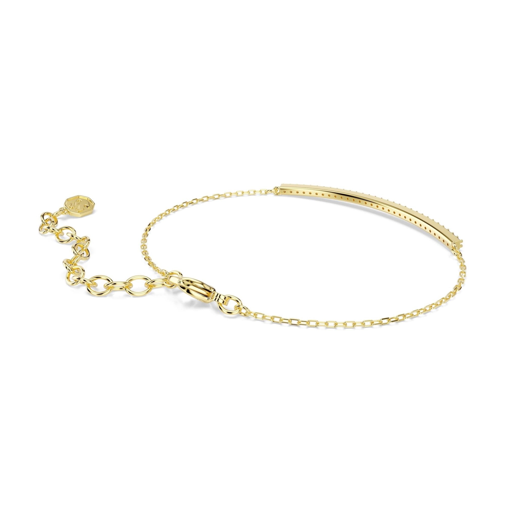 Only bracelet, Round cut, Purple, 18K gold finish -Swarovski