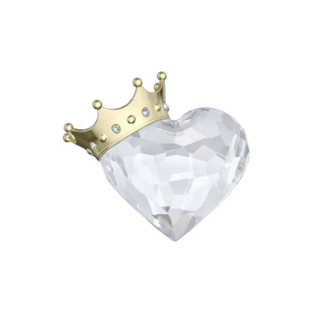 Swarovski Symbolica Heart with Crown crystal ornament featuring a sparkling heart shape topped with a decorative crown.