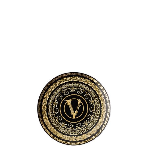 Plate Virtus Gala Black 17Cm -Versace