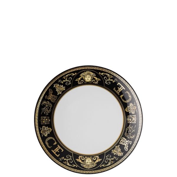 Plate Virtus Gala Black 21Cm -Versace