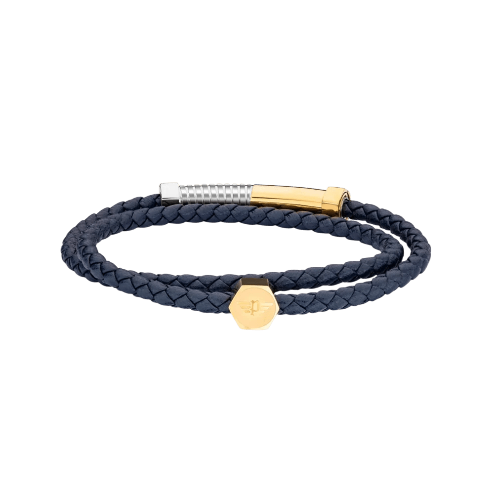 Police Bracelet Bolt Braided Duo Tone -Police