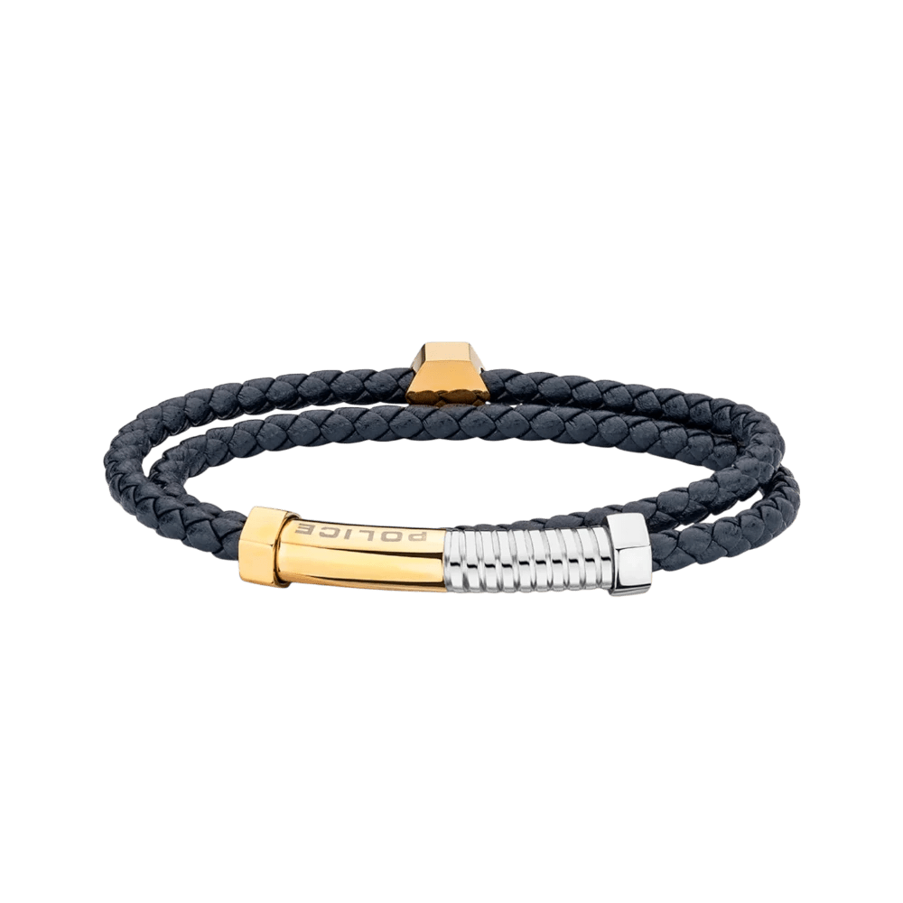 Police Bracelet Bolt Braided Duo Tone -Police