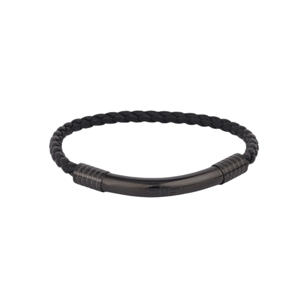 Police Bracelet Gear Black Leather -Police