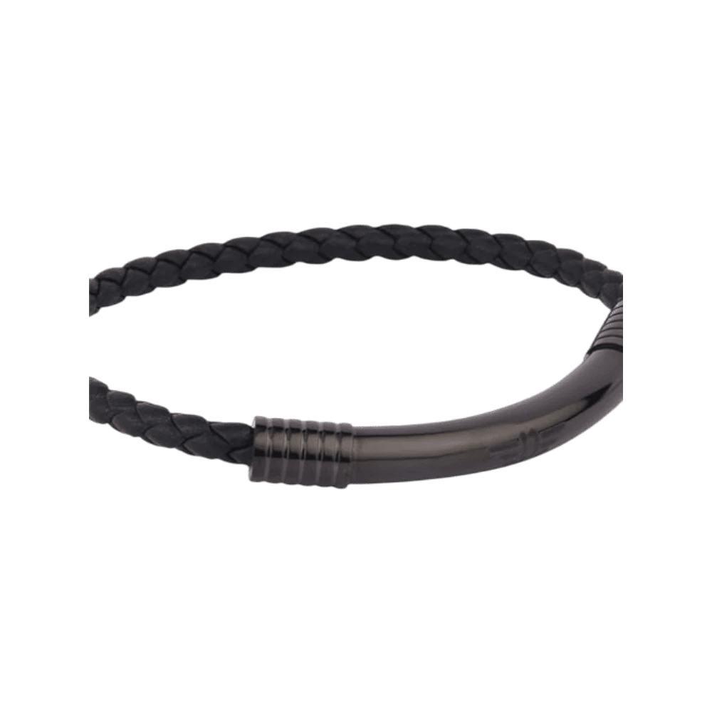Police Bracelet Gear Black Leather -Police