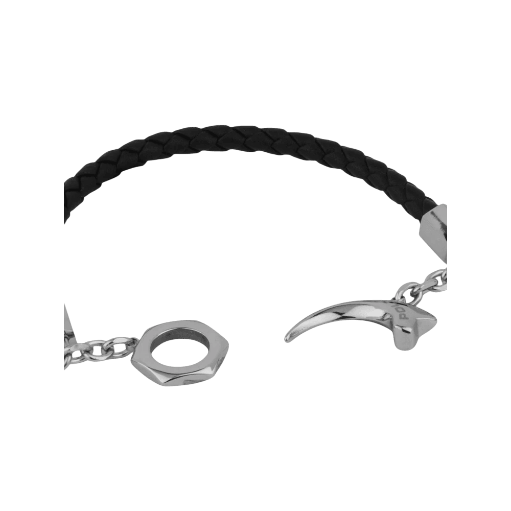 Police Bracelet Talon Braided Blk -Police