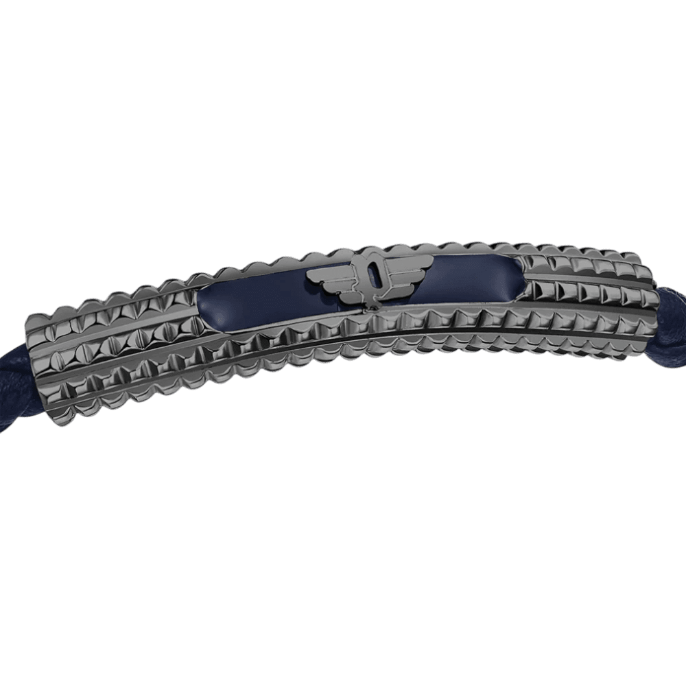 Police Bracelet Urban Texture Blue Leather -Police
