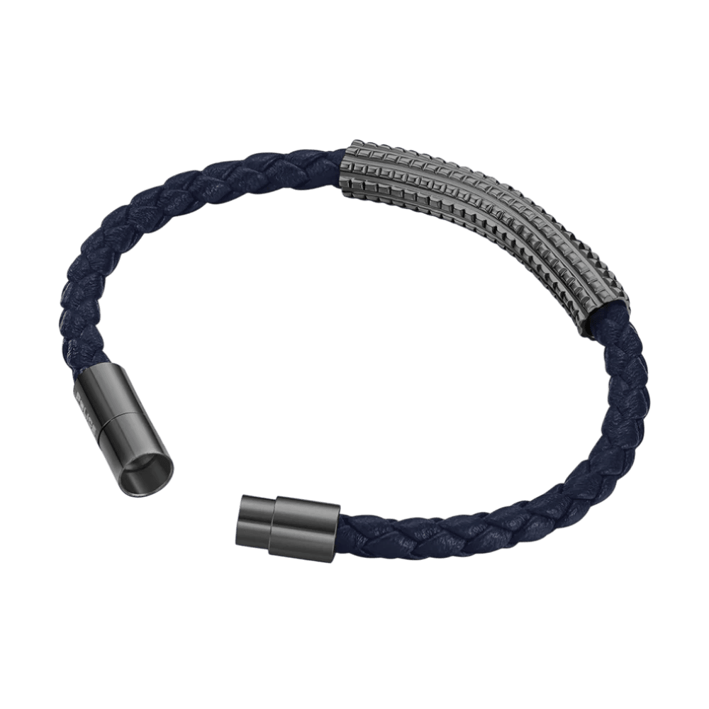 Police Bracelet Urban Texture Blue Leather -Police