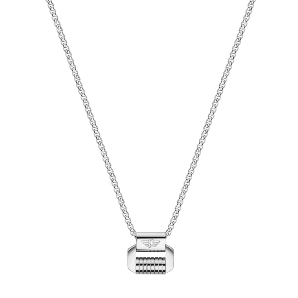 Police Necklace Gear Silver -Police