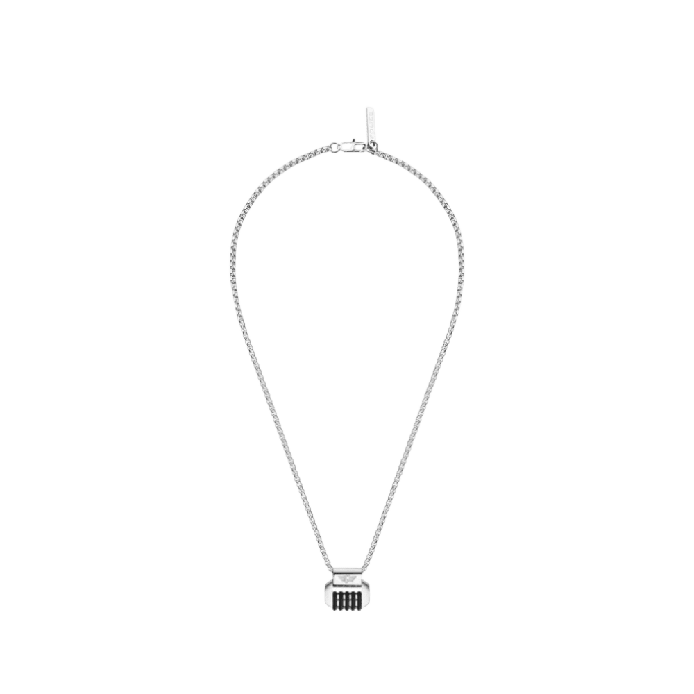 Police Necklace Gear W/Blk -Police