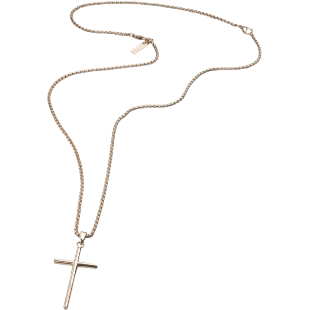 Police Pendant Cross W/Chain Wrangell Rose Gold -Police