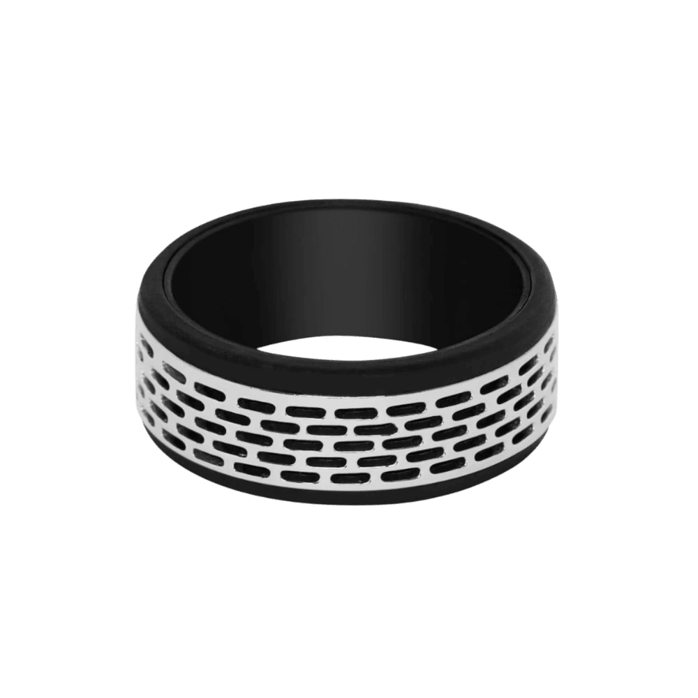 Police Ring Pozas Silver & Black -Police