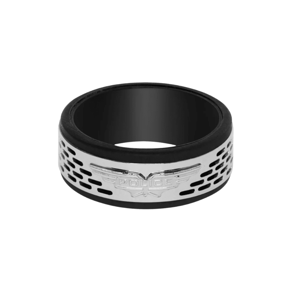 Police Ring Pozas Silver & Black -Police