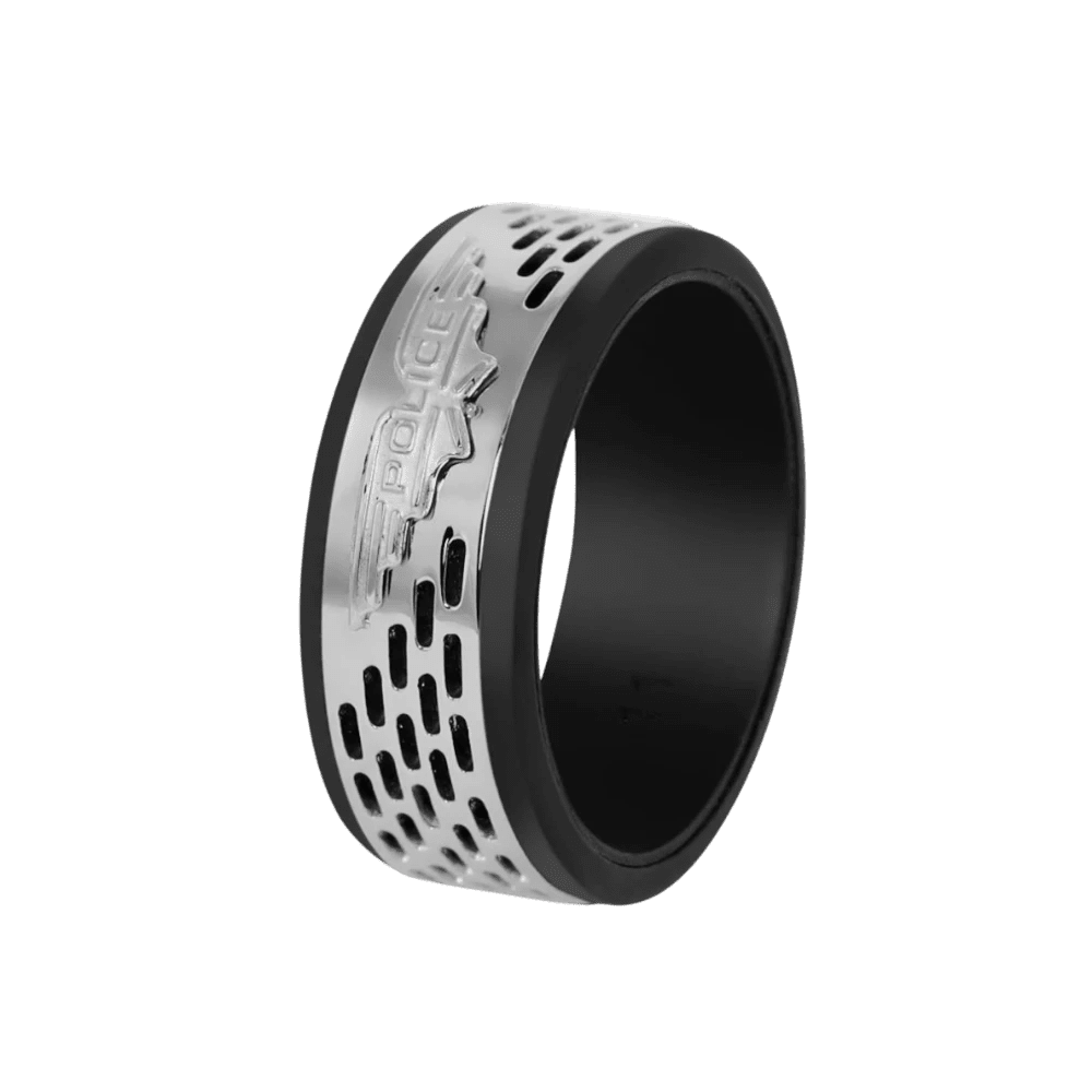Police Ring Pozas Silver & Black -Police