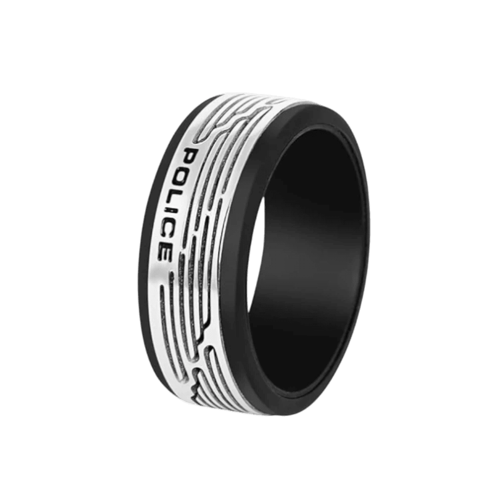 Police Ring Tamul Black & Silver -Police